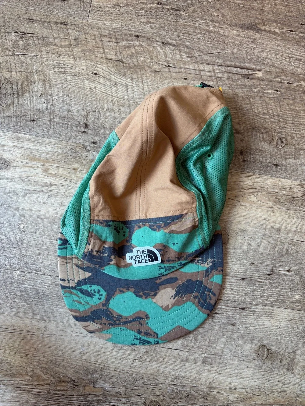 The North Face Class V Camp Hat in Deep Grass Green Paint Camo Print Unisex OS